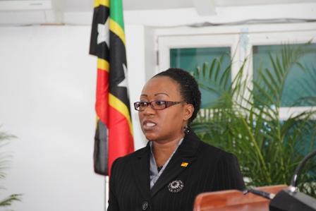 Clerk of the Nevis Island Assembly Ms. Shemica Maloney (file photo)